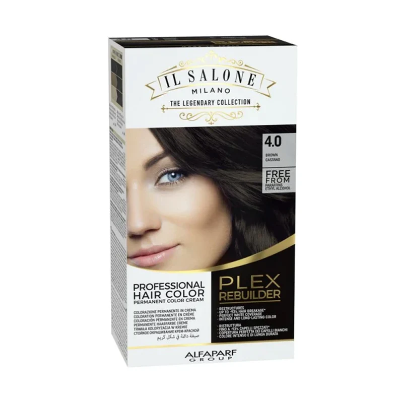 Alfaparf Milano Il Salone Plex Rebuilder Color Kit 4.0 Brun - coloration permanente en crème