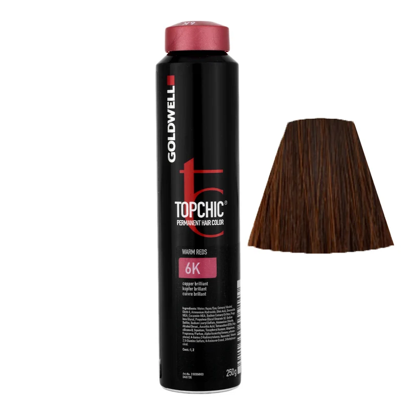 Goldwell Topchic Can W6K Cuivre Brillant 250gr - coloration permanente en bombe