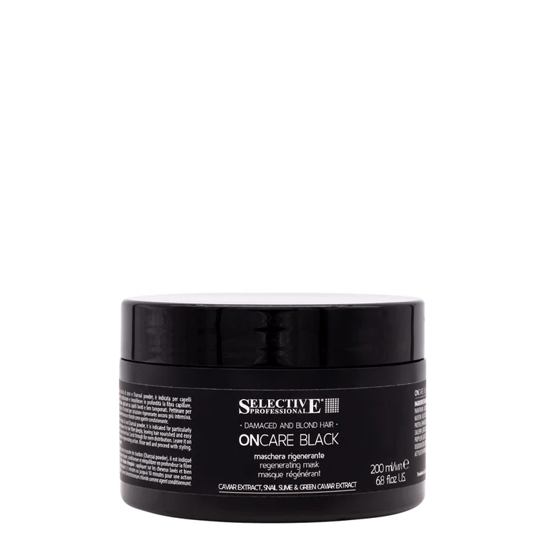 Selective Professional On Care Black Mask 200ml - masque régénérant cheveux blonds