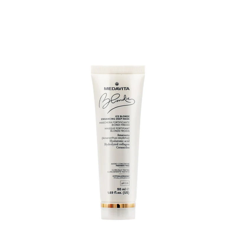 Medavita Blondie Ice Blonde Enhancing Deep Mask 50ml - masque rehausseur de reflets blonds froids