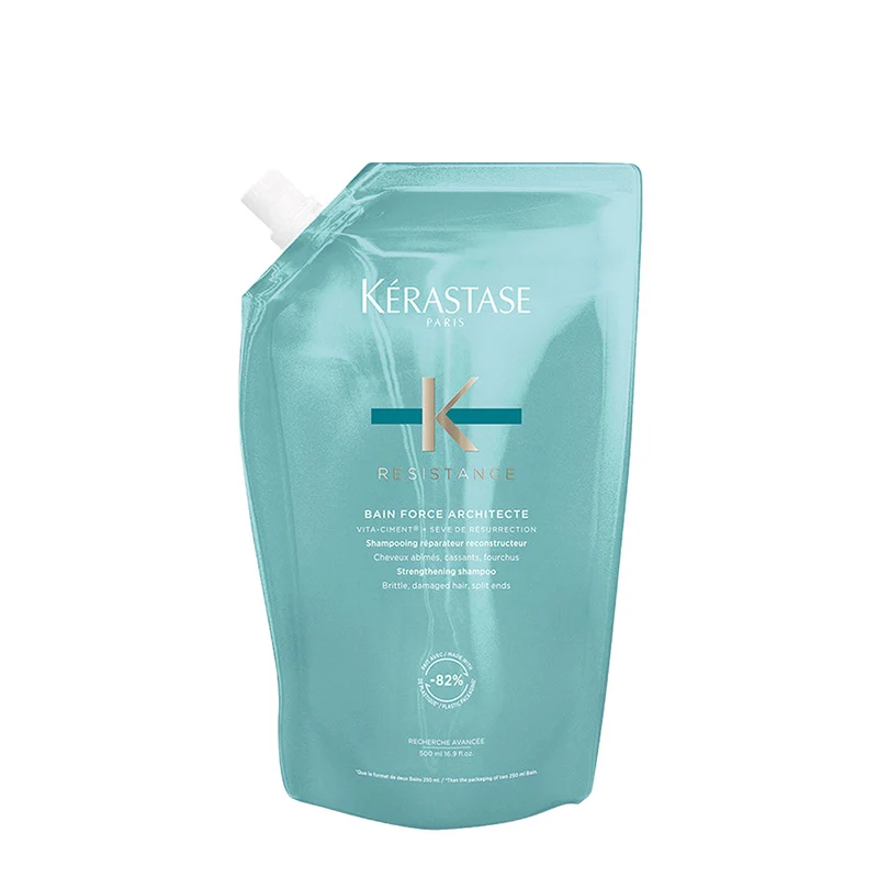 Kerastase Résistance Bain Force Architecte Refill 500ml - éco-recharge shampooing cheveux fragiles