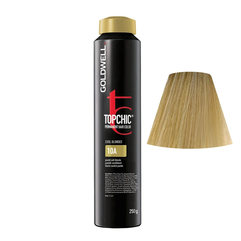 Goldwell Topchic Can 10A Blond Cendré Pastel 250gr - coloration permanente en bombe