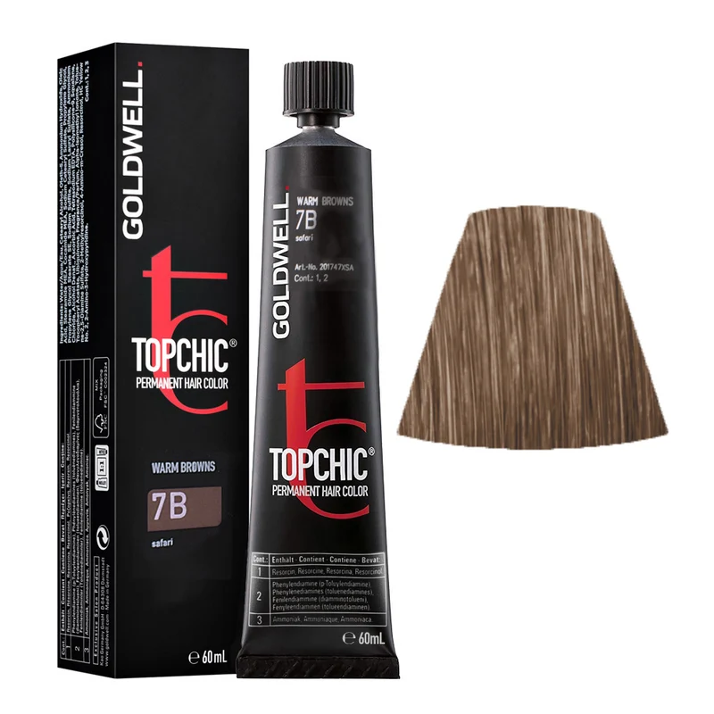 Goldwell Topchic Tube 7B Safari 60ml - coloration permanente en tube