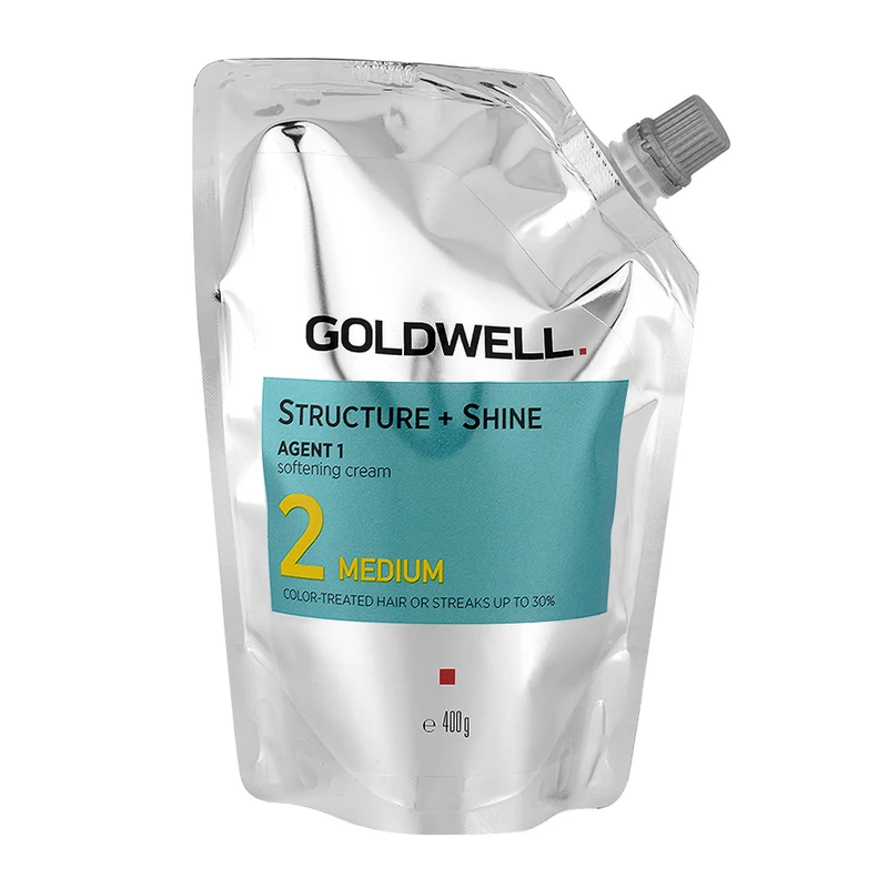 Goldwell Structure + Shine Agent 1 Softening Cream 2 Medium 400gr- lissage des cheveux colorés