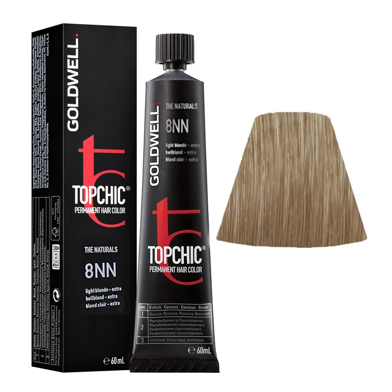 Goldwell Topchic Tube 8NN Blond Clair Extra 60ml - coloration permanente en tube
