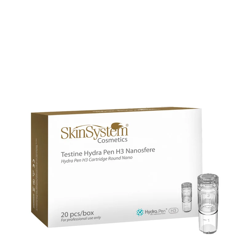 SkinSystem Hydra Pen H3 Cartridge Round Nano 20pcs - têtes de nanosphères Hydra Pen H3