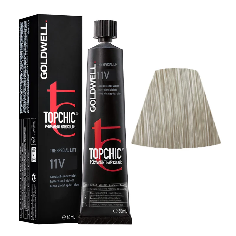 Goldwell Topchic Tube 11V Blond Clair Violet 250gr - coloration permanente en tube