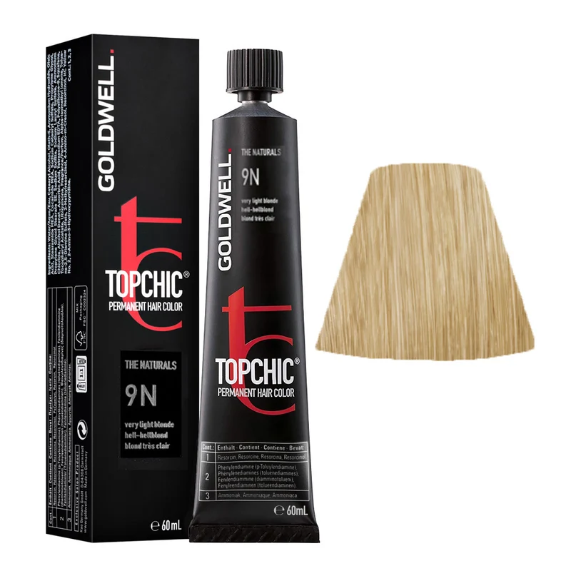 Goldwell Topchic Tube 9N Blond Très Clair 60ml - coloration permanente en tube