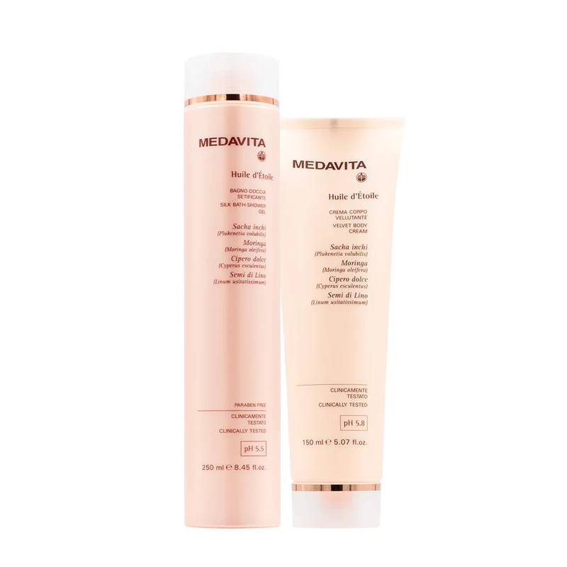 Medavita Huile shower gel 250ml crème pour le corps 150ml