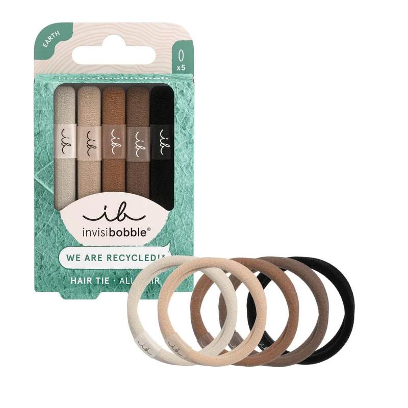 Invisibobble Hair Tie Mocha 5pcs - élastiques en tissu