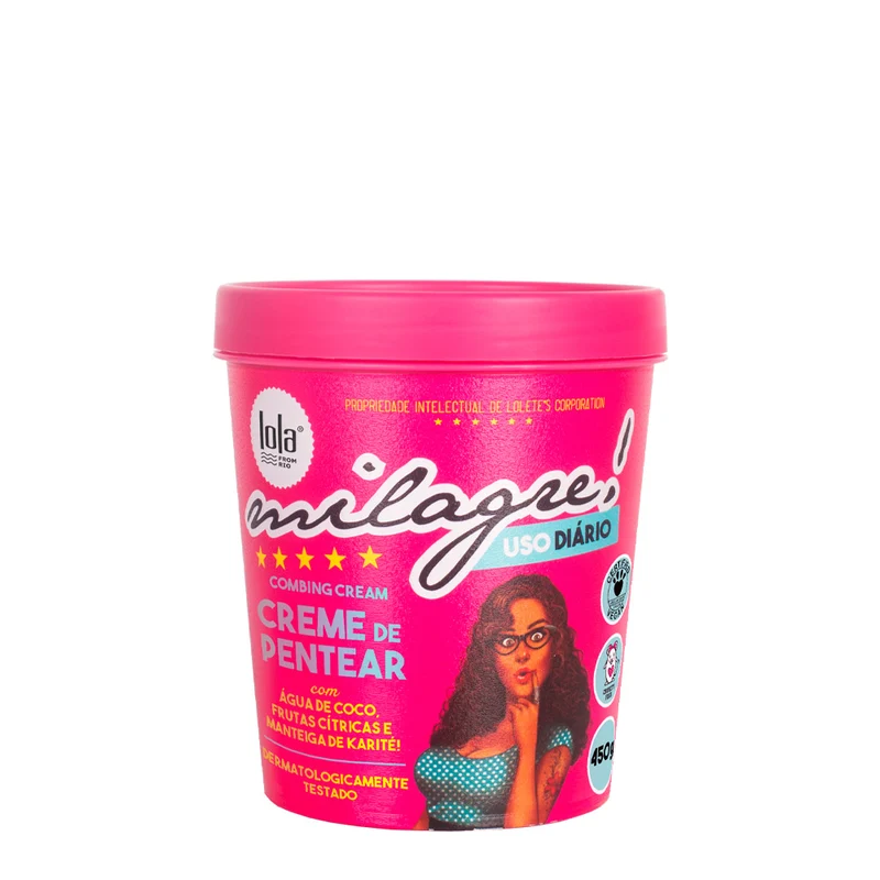 Lola From Rio Milagre Creme de Pentear 450gr - crème hydratante démêlante