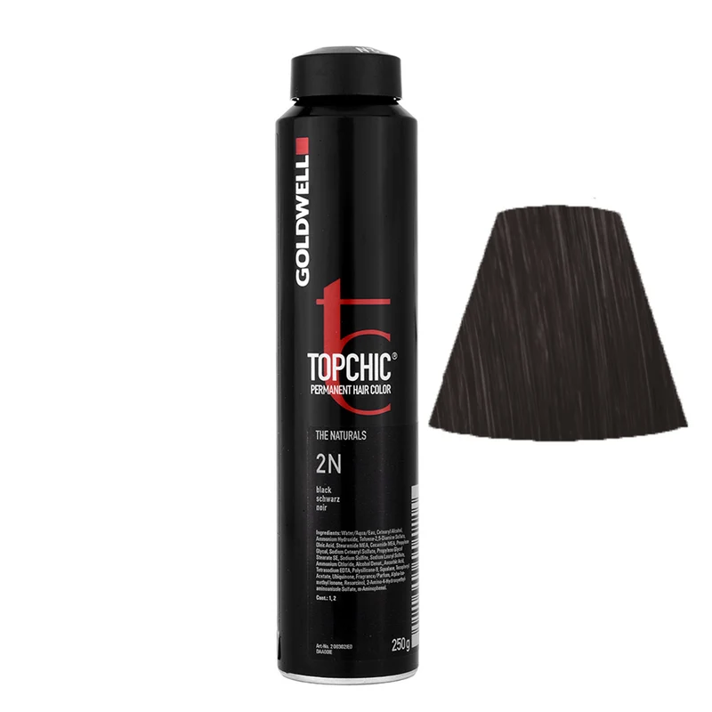 Goldwell Topchic Can 2N Noir 250gr - coloration permanente en bombe