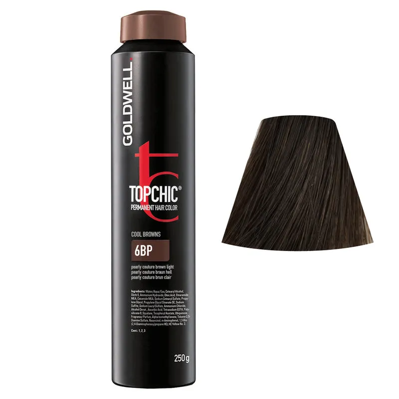 Goldwell Topchic Can 6BP Pearly Couture Brun Clair 250gr - coloration permanente en bombe