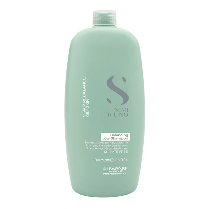 Alfaparf Milano Semi Di Lino Scalp Rebalance Balancing Low Shampoo 1000ml - shampooing délicat séborégulateur