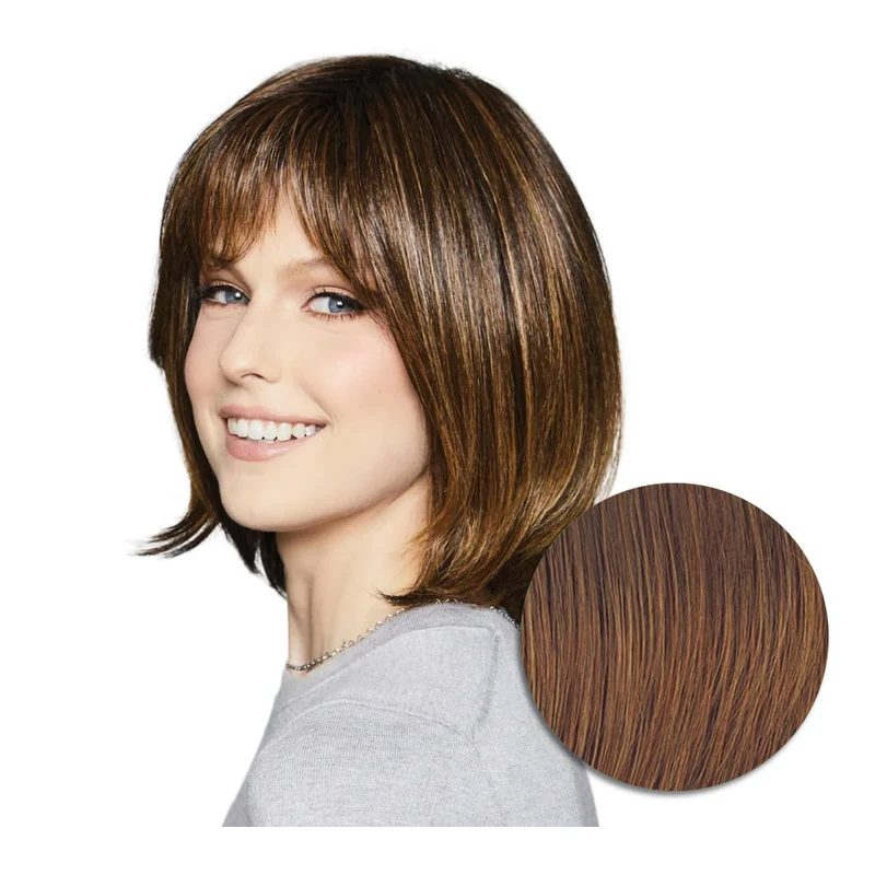 Hairdo Bouncy Bob Perruque Marron Moyen Rubis - perruque coupe courte