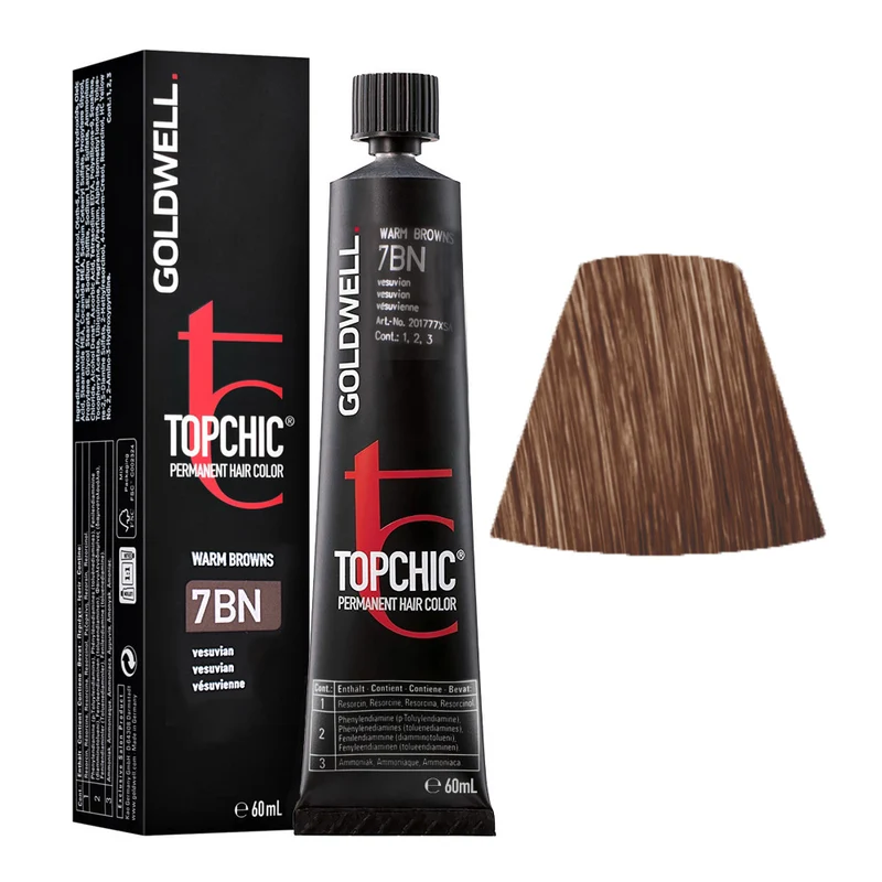 Goldwell Topchic Tube 7BN Vésuvienne 60ml - coloration permanente en tube