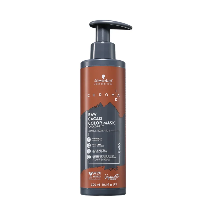 Schwarzkopf Chroma ID Color Mask 6-46 Raw Cacao 300ml - masque colorant semi-permanent