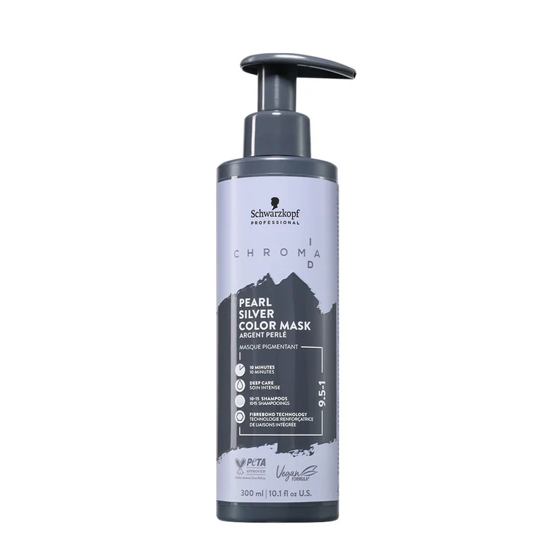 Schwarzkopf Chroma ID Color Mask 9.5-1 Pearl Silver 300ml - masque colorant semi-permanent