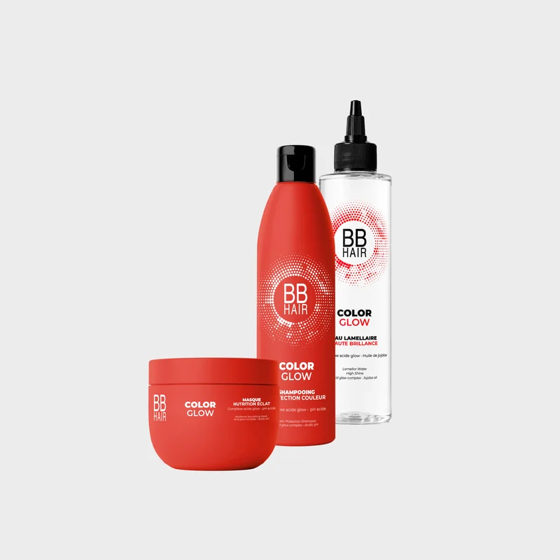 Gamme Color Glow BBHair OFFERT - Eau Lamellaire, Shampooing, Masque