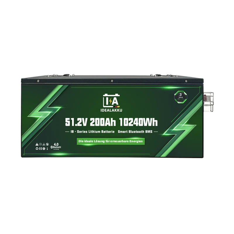 Batterie LiFePO4 IDEALAKKU IB-48-200 51.2V 200Ah Bluetooth