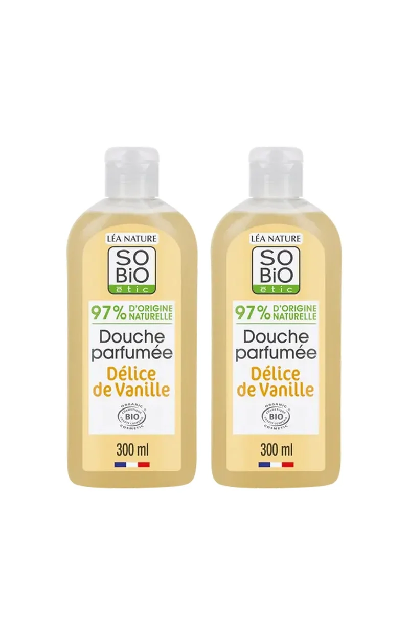 Gels douche bio - Vanille - Corps - 2 x 300 ml