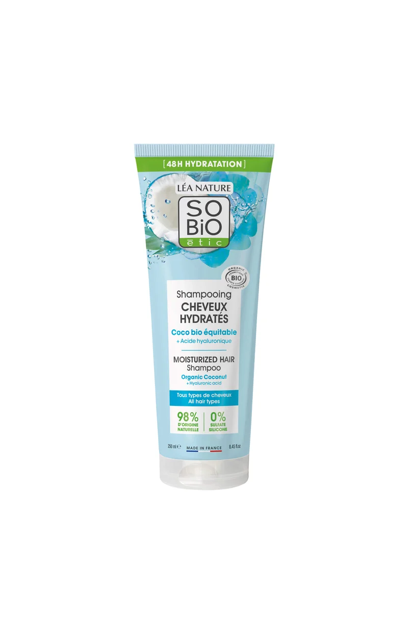 Shampoing hydratant bio - Acide hyaluronique & coco - 250 ml