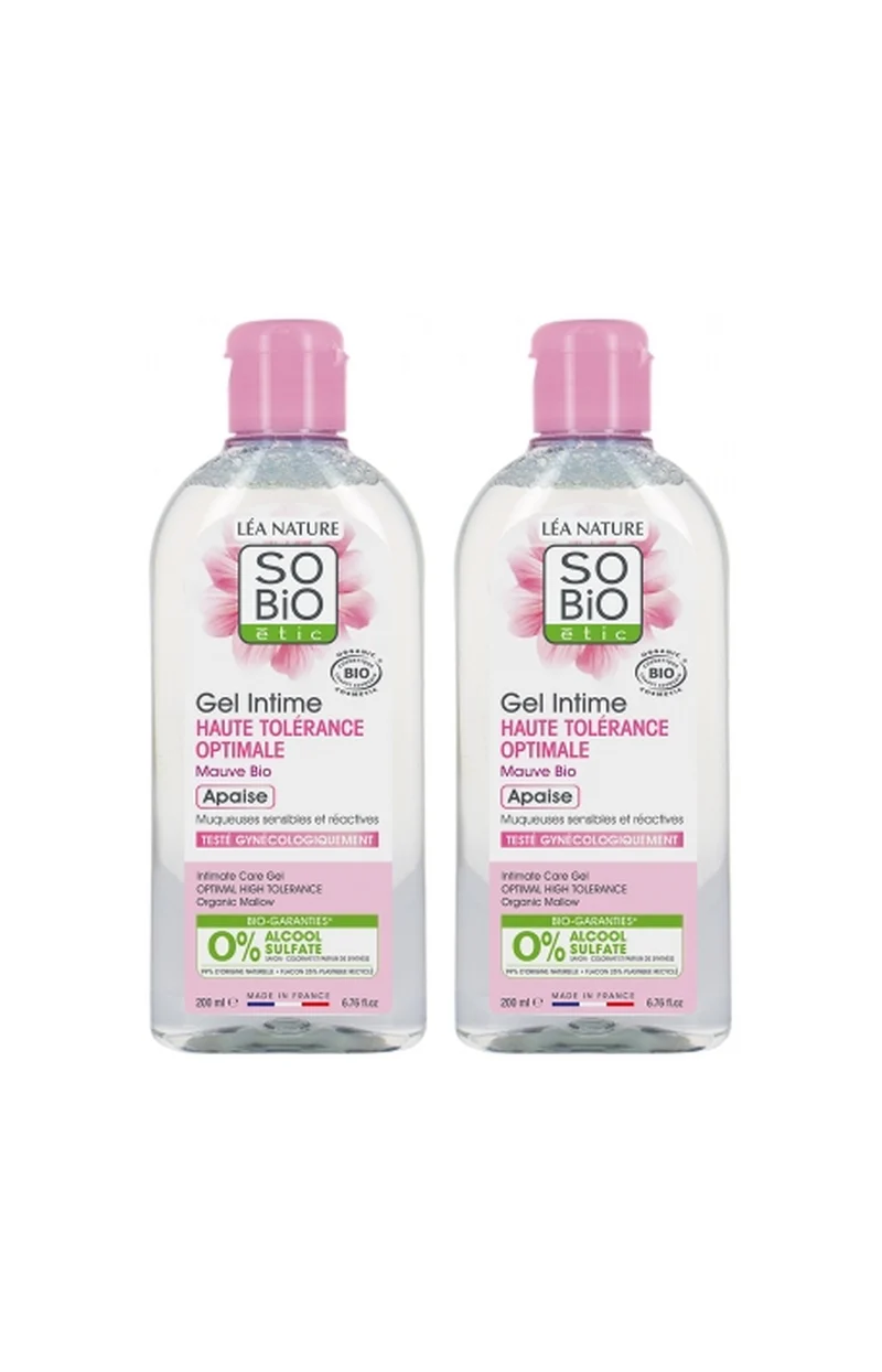 Gels intime apaisant bio - Fleur de mauve - 2 x 200 ml