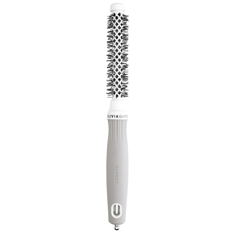 Brosse ronde Olivia Garden Expert Blowout Shine WHITE & GREY
