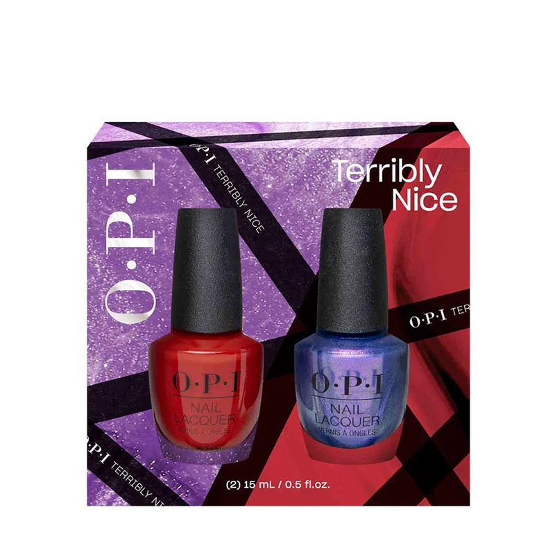 OPI Nail Lacquer Terribly Nice Duo Pack 2x15ml - coffret de vernis à ongles