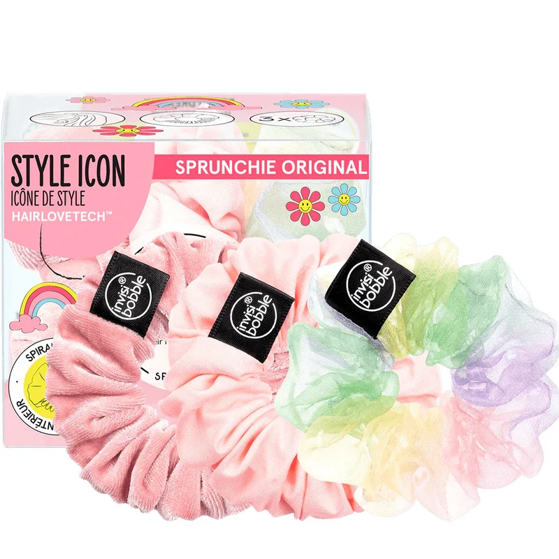 Invisibobble Sprunchie Trio Dreamin' Macaron - pack de 3 sprunchie