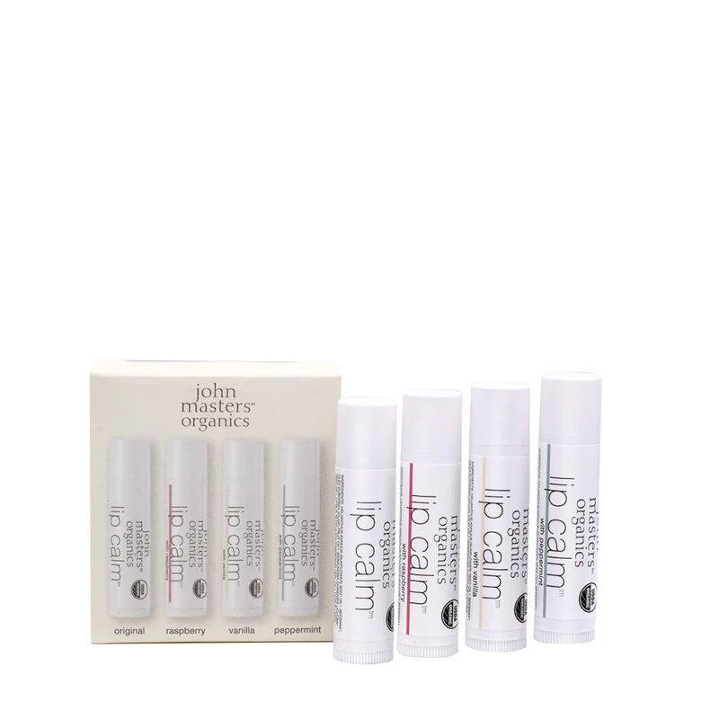 John Masters Organics Lip Calm Collection Baume à Lèvres 4 Saveurs