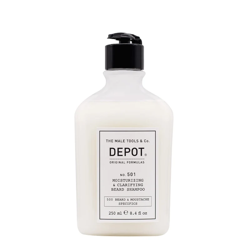 Depot No. 501 Moisturizing & Clarifying Beard Shampoo 250ml - shampoing barbe purifiant