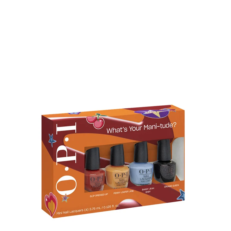 OPI Nail Laquer What's Your Mani-Tude? Mini Pack 4x7.35ml - coffret vernis à ongles