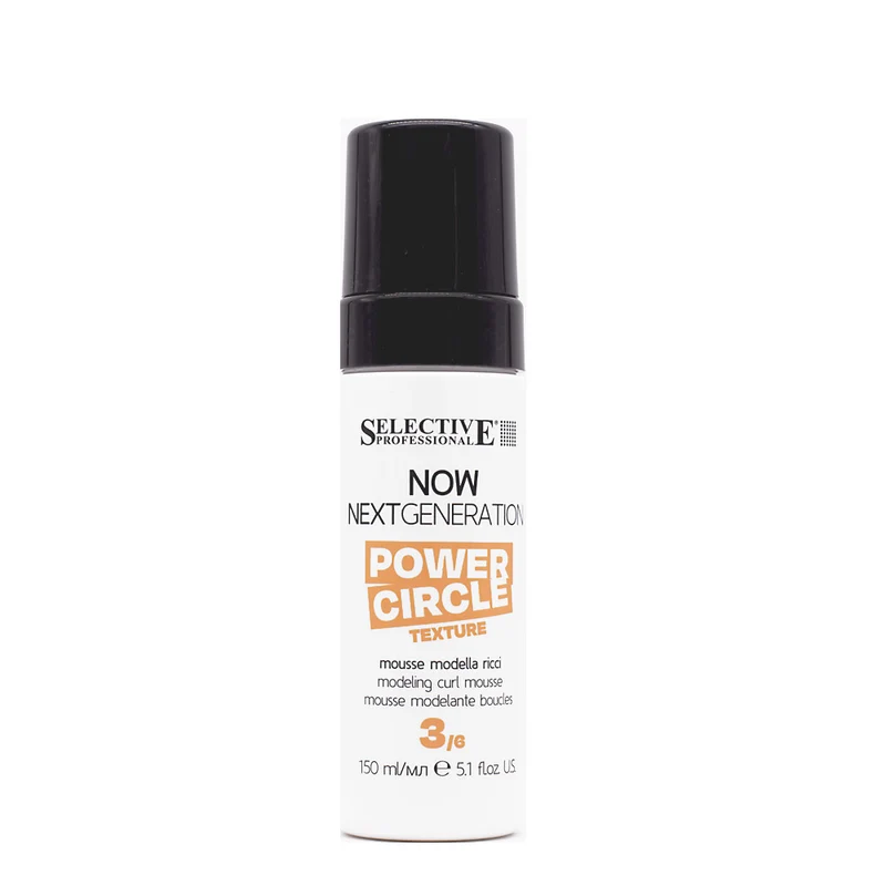 Selective Professional Now Curl Power Circle 150ml - mousse écologique volumisante cheveux bouclés