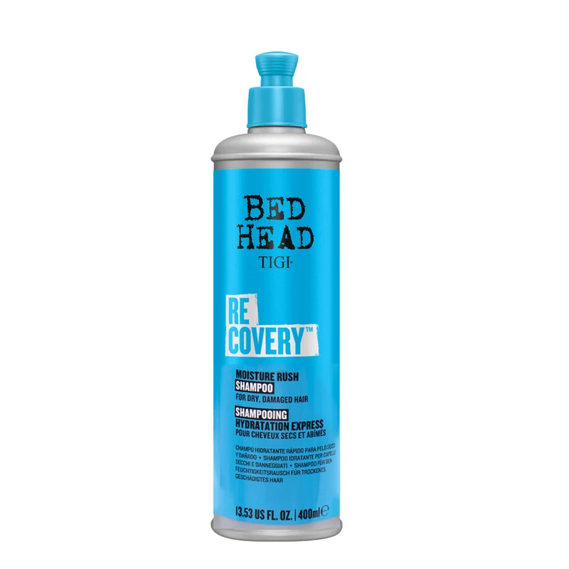 Tigi Bed Head Recovery Moisture Rush Shampoo 400ml - shampooing pour cheveux secs et abîmés