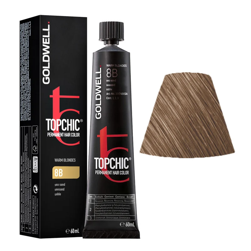 Goldwell Topchic Tube 8B Sable 60ml - coloration permanente en tube