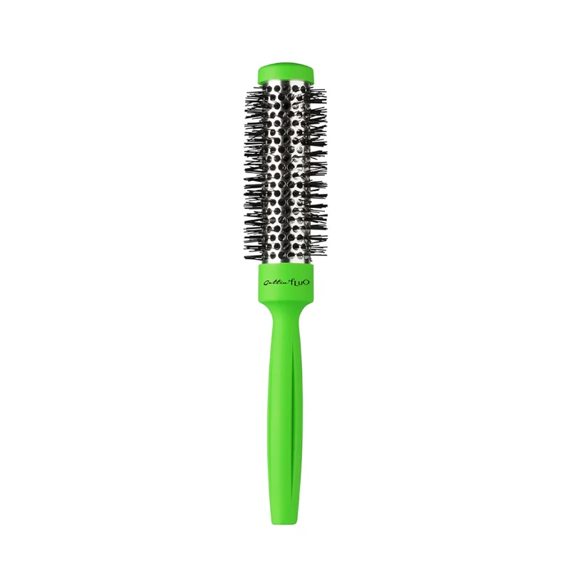 Gettin fluo Brosse Thermique Verte 25mm