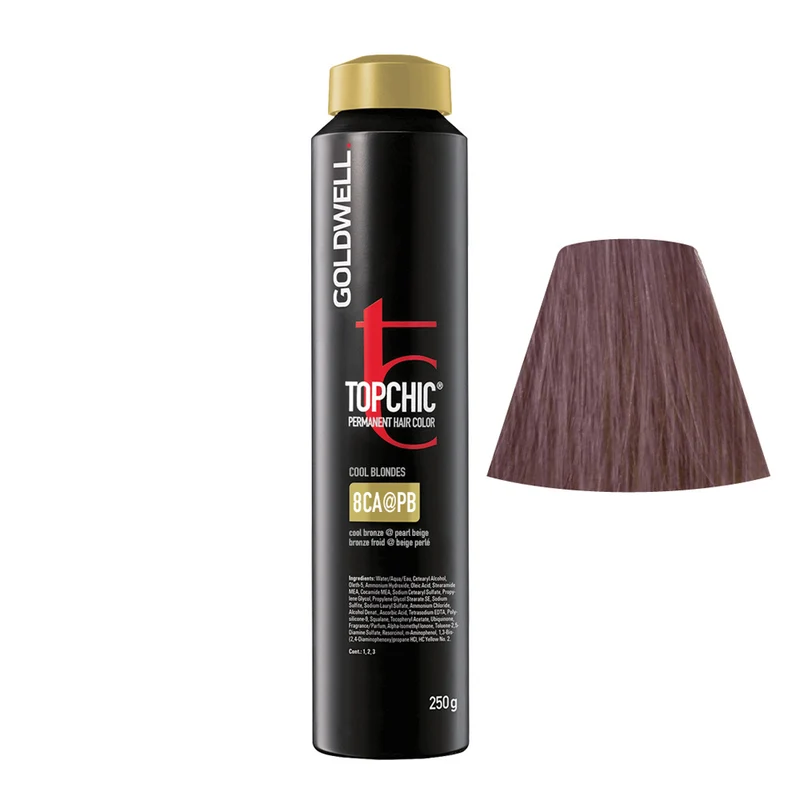 Goldwell Topchic Can 8CA@PB Cool Bronze Elumenated Beige Perle 250gr - coloration permanente en bombe