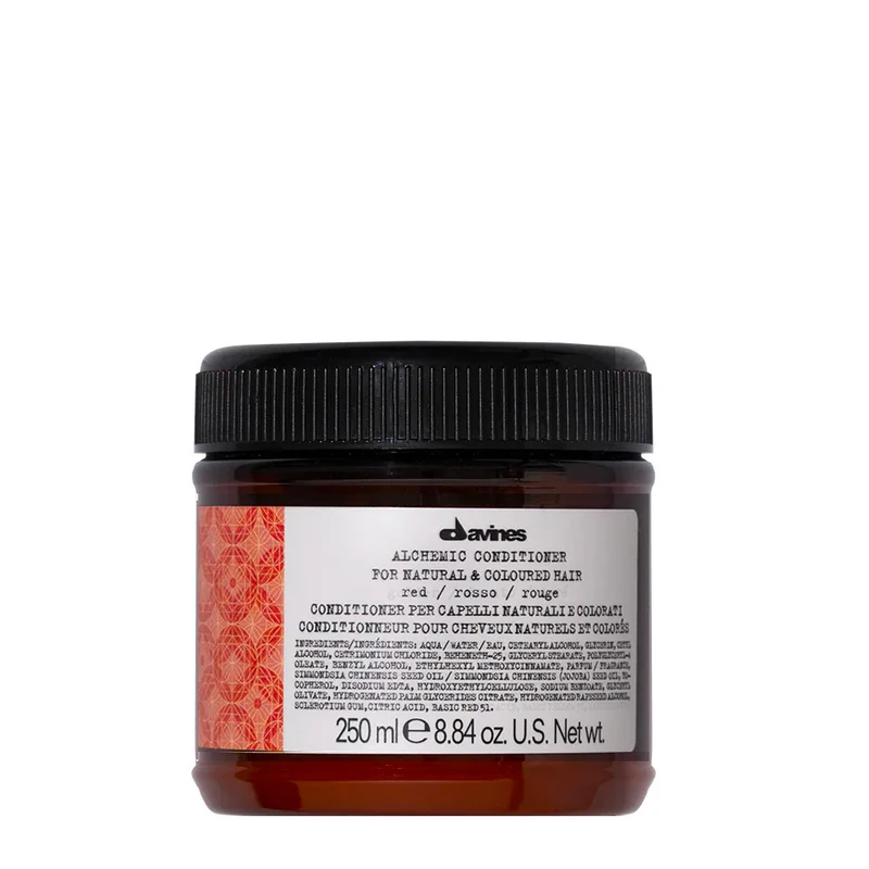 Davines Alchemic Conditioner Red 250ml - après-shampoing sublimant les reflets cheveux roux ou acajou
