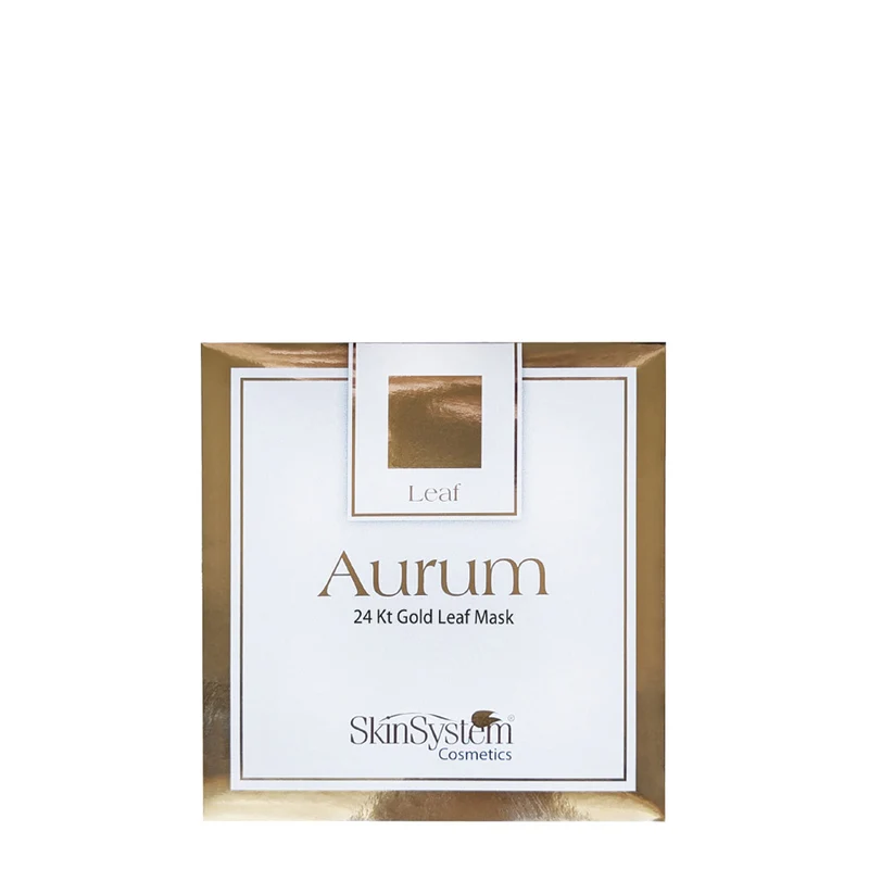 SkinSystem Aurum 24kt Gold Leaf Mask 25 feuilles - soin visage et décolleté à l'or
