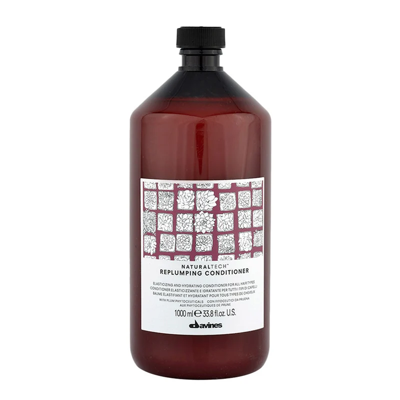 Davines Naturaltech Replumping Conditioner 1000ml - après-shampooing élastifiant et hydratant