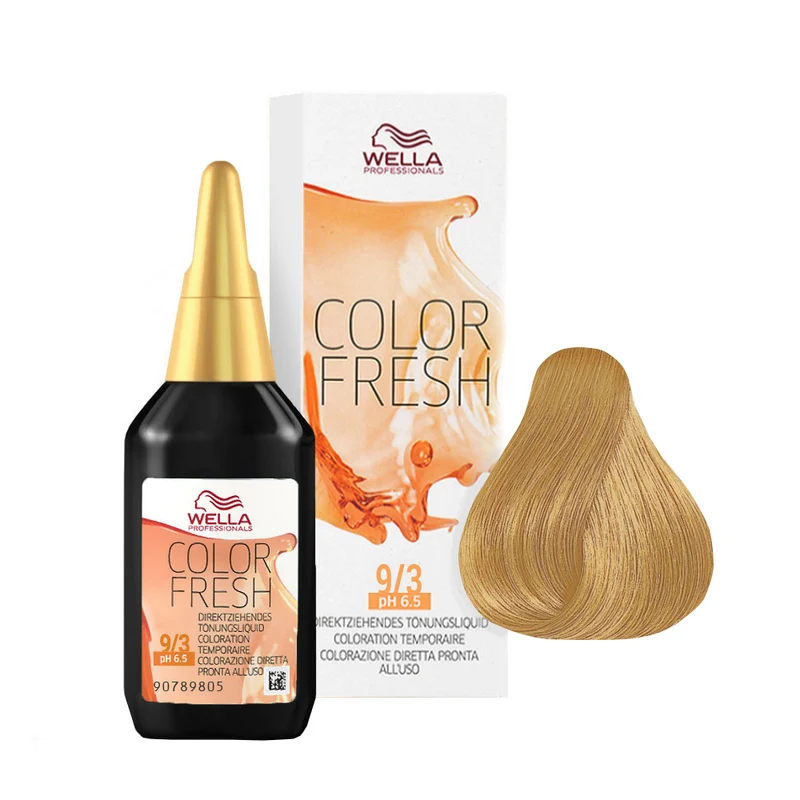 Wella Color Fresh 9/3 Blond Très Clair Doré 75ml - rehausseur de couleur sans ammoniac