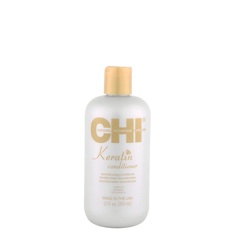 CHI Keratin Conditioner 355ml - après-shampooing restructurant anti-frisottis pour cheveux abîmés