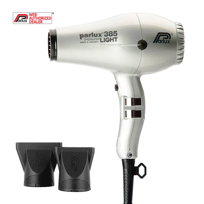 Parlux 385 Powerlight Ionic & Ceramic Argent - sèche-cheveux