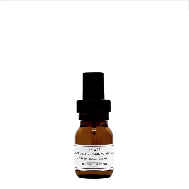 Depot Shave Specifics No.403 Pre Shave & Softening Beard Oil Fresh Black Pepper 30ml - huile de prérasage