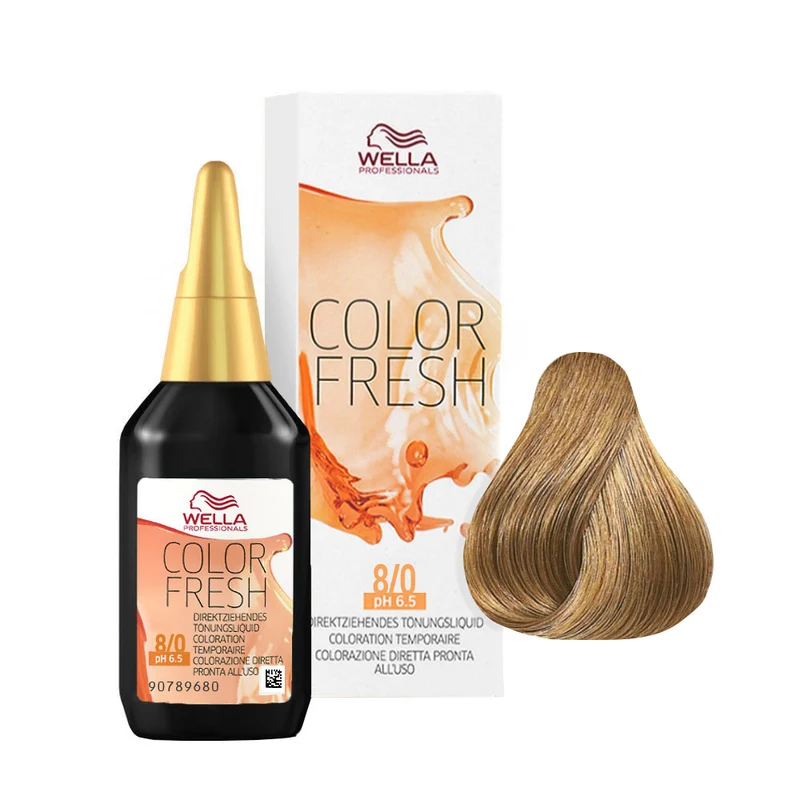 Wella Color Fresh 8/0 Blond Clair 75ml - rehausseur de couleur sans ammoniac