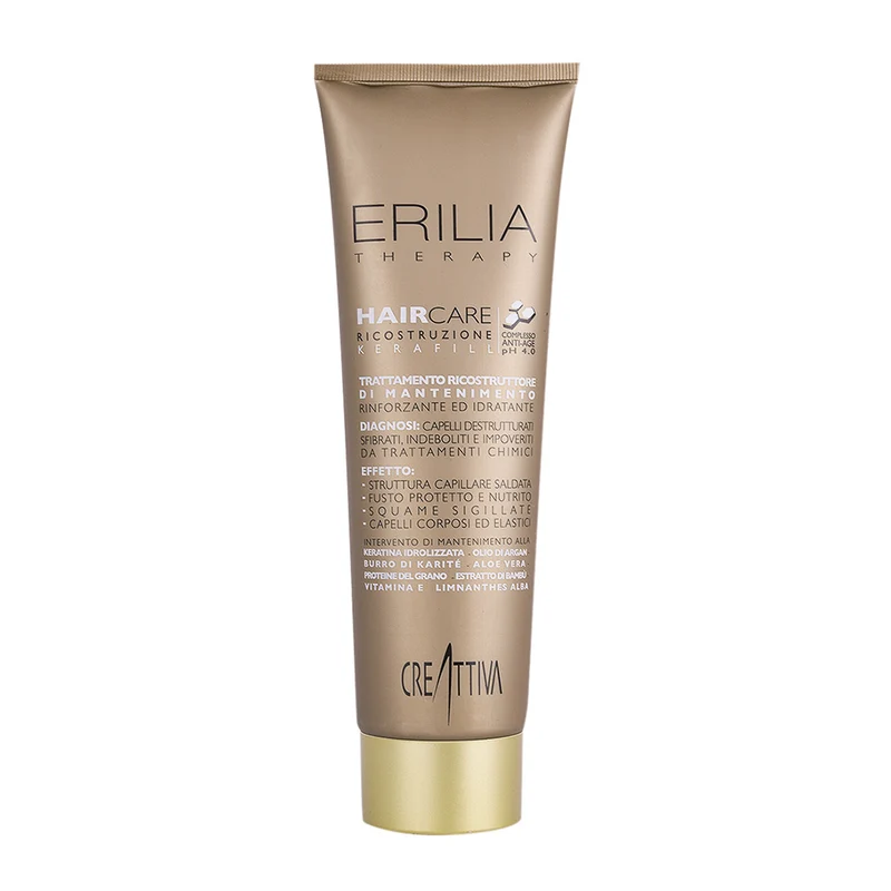 Creattiva Erilia Haircare Kerafill Trattamento Ricostruttore Di Mantenimento 300ml - soin cheveux abîmés