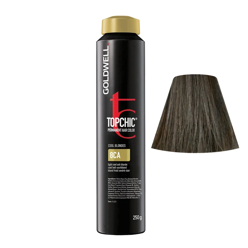 GoldwellTopchic Can 8CA Blond Cendré Clair Froid 250gr - coloration permanente en bombe