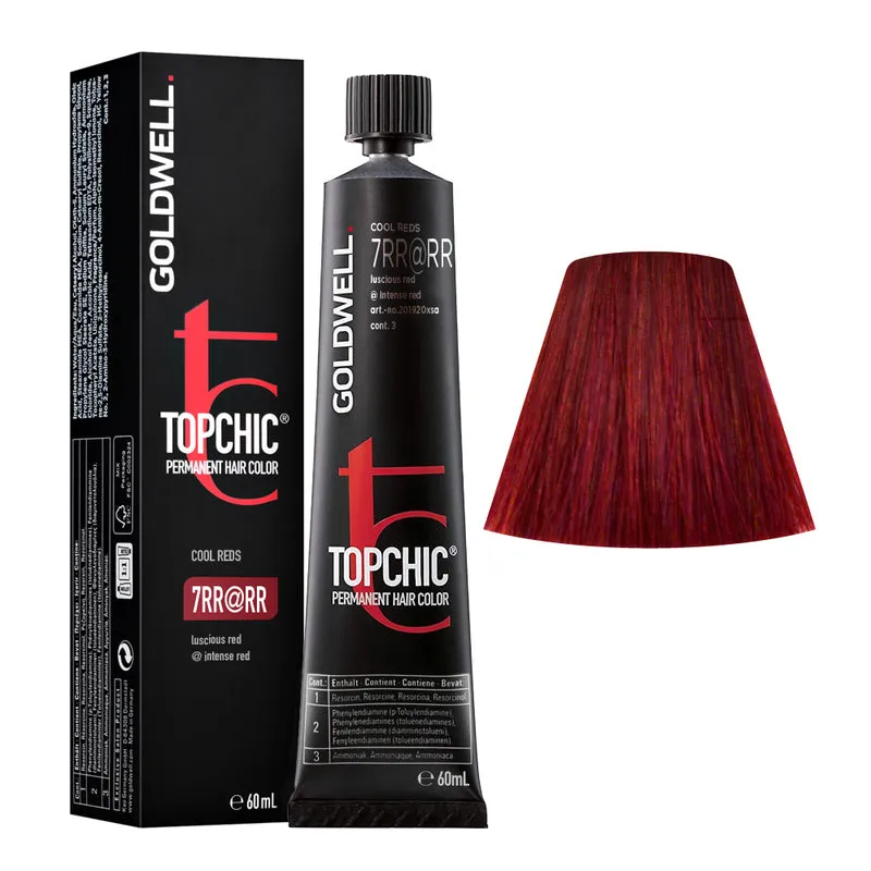 Goldwell Topchic Tube 7RR@RR Luscious Red Elumenated Rouge Intense 60ml - coloration permanente en tube