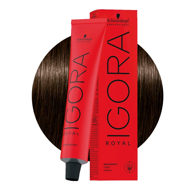Schwarzkopf Igora Royal 4-0 Marron Moyen 60ml - coloration permanente